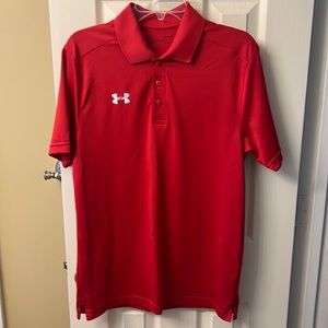 Under Armour mens button up polo, size Small.